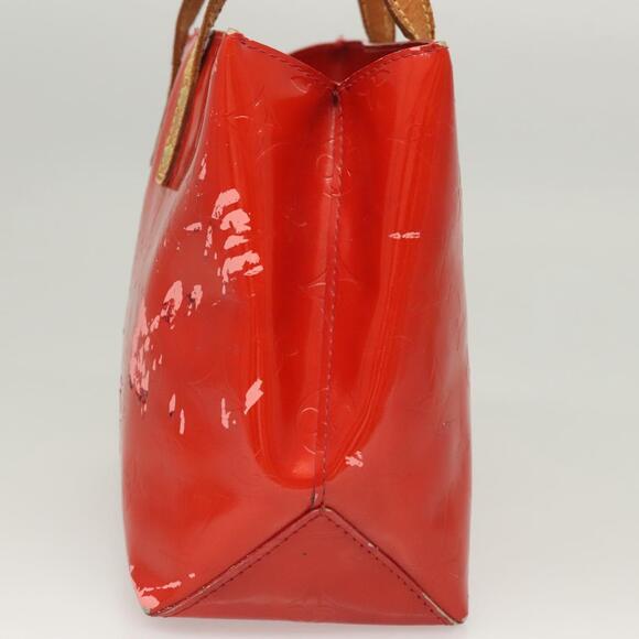 LOUIS VUITTON Monogram Vernis Reade PM Hand Bag Red Rouge M91088 - Picture 5 of 12